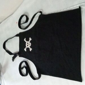 APRON-BLACK SKULL/🎃